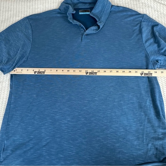 PGA Tour Performance Golf Short Sleeve Collared Polo Mens 2XL Blue Lightweight - Picture 8 of 9